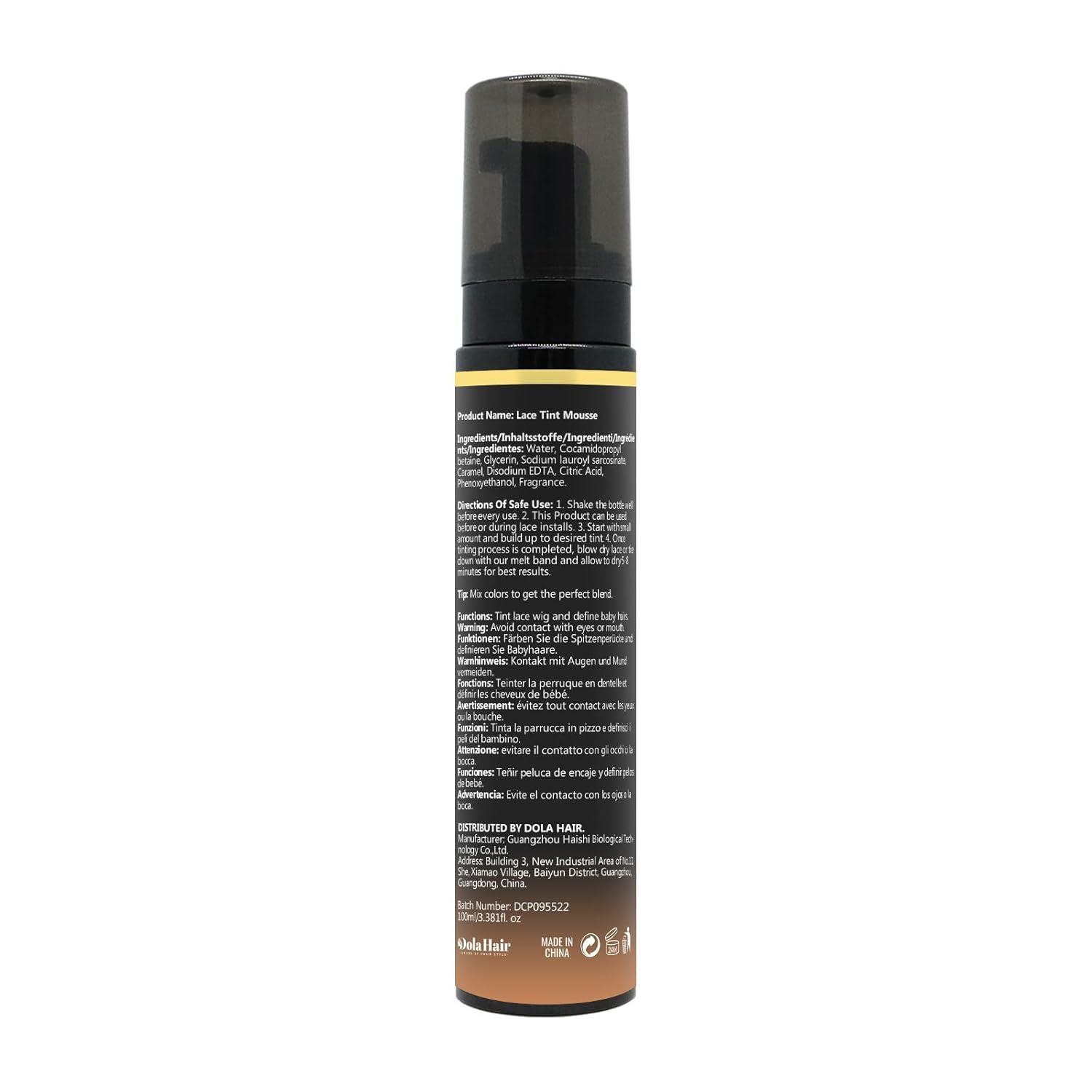 imageDolahair Lace Glue Kit Complete Set with Lace Tint Mousse Wig Installation amp Melting SprayMedium BrownDark Brown