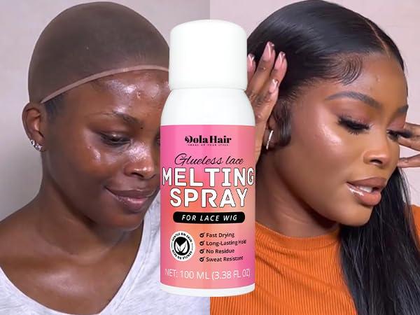 imageDolahair Lace Glue Kit Complete Set with Lace Tint Mousse Wig Installation amp Melting SprayMedium BrownMedium Brown