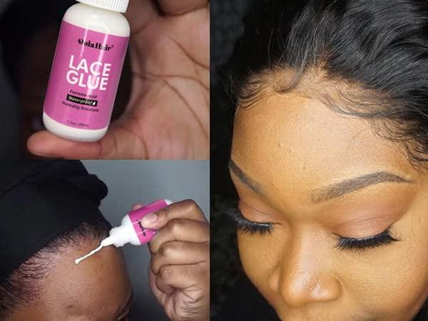 imageDolahair Lace Glue Kit Complete Set with Lace Tint Mousse Wig Installation amp Melting SprayMedium BrownMedium Brown