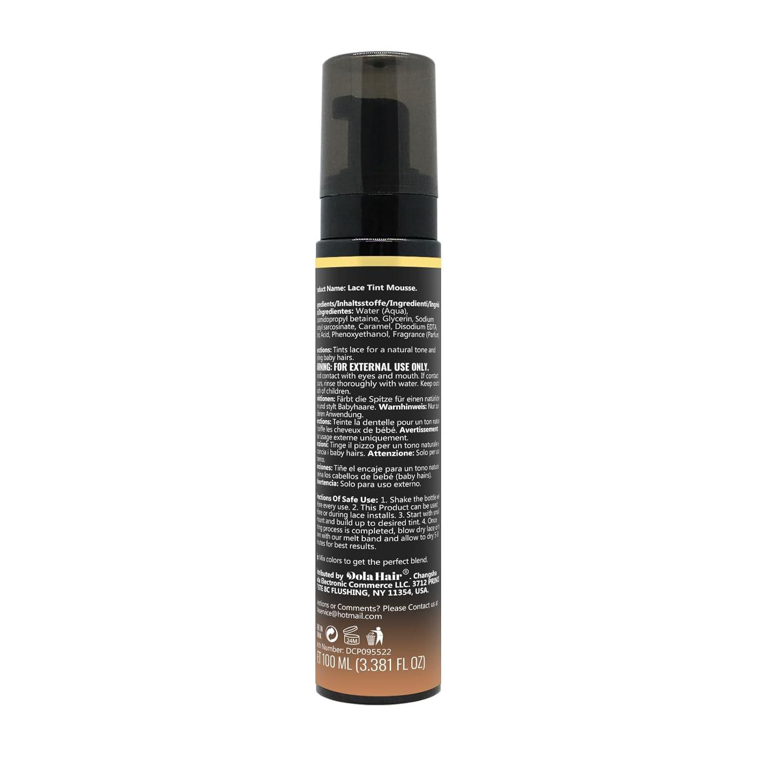 imageDolahair Lace Glue Kit Complete Set with Lace Tint Mousse Wig Installation amp Melting SprayMedium BrownMedium Brown