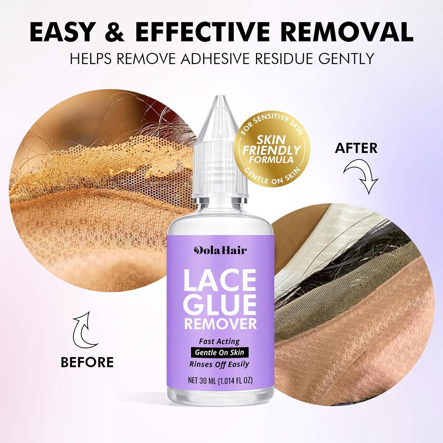 imageDolahair Lace Wig Glue Kit Waterproof Lace Front Adhesive for Wigs Glue Kit5pcsGlue Kit3pcs