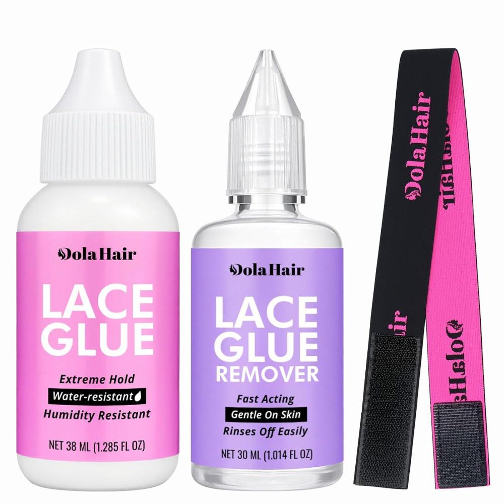 imageDolahair Lace Wig Glue Kit Waterproof Lace Front Adhesive for Wigs Glue Kit5pcsGlue Kit3pcs