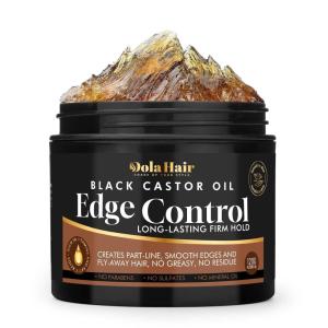 Edge Control Gel for 4C Hair Braiding Hair Gel Firm Hold, Hair Styling Wax Non-Greasy No Flaking (Edge Control Gel 4.2 Oz)(Edge Control Gel 4.2 Oz)