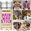 Dolahair Hair Wax Stick & Accessories – Flyaway Control for Kids & Women, 50 Pcs Colorful Elastic Hair Bands, 1 Pcs Slick Back Hair Brush, 2 Hair Loop Styling Tools (Pink)(Pink)