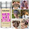 Dolahair Hair Wax Stick & Accessories – Flyaway Control for Kids & Women, 50 Pcs Colorful Elastic Hair Bands, 1 Pcs Slick Back Hair Brush, 2 Hair Loop Styling Tools (Pink)(Colorful)