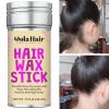 Dolahair Hair Wax Stick & Accessories – Flyaway Control for Kids & Women, 50 Pcs Colorful Elastic Hair Bands, 1 Pcs Slick Back Hair Brush, 2 Hair Loop Styling Tools (Pink)(Colorful)