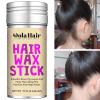 Dolahair Hair Wax Stick & Accessories – Flyaway Control for Kids & Women, 50 Pcs Colorful Elastic Hair Bands, 1 Pcs Slick Back Hair Brush, 2 Hair Loop Styling Tools (Pink)(Black)