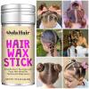 Dolahair Hair Wax Stick & Accessories – Flyaway Control for Kids & Women, 50 Pcs Colorful Elastic Hair Bands, 1 Pcs Slick Back Hair Brush, 2 Hair Loop Styling Tools (Pink)(Black)