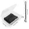 Hair Pins for Women Bobby Pins for Bun Styling Kit Black Premium Bobby Pin For Kids, Girls And Women Comfortable, Pain-Free Hair Accessories Hair Wax Stick Slick Back Brush Kit