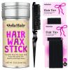 Dolahair Hair Wax Stick – Flyaway Control and Styling Pomade for Kids, Women, and Men – Accessorie Slick Back Hair Brush Kit Hair Bun Maker (Pack of 4)(2.7 Ounce (Pack of 3))