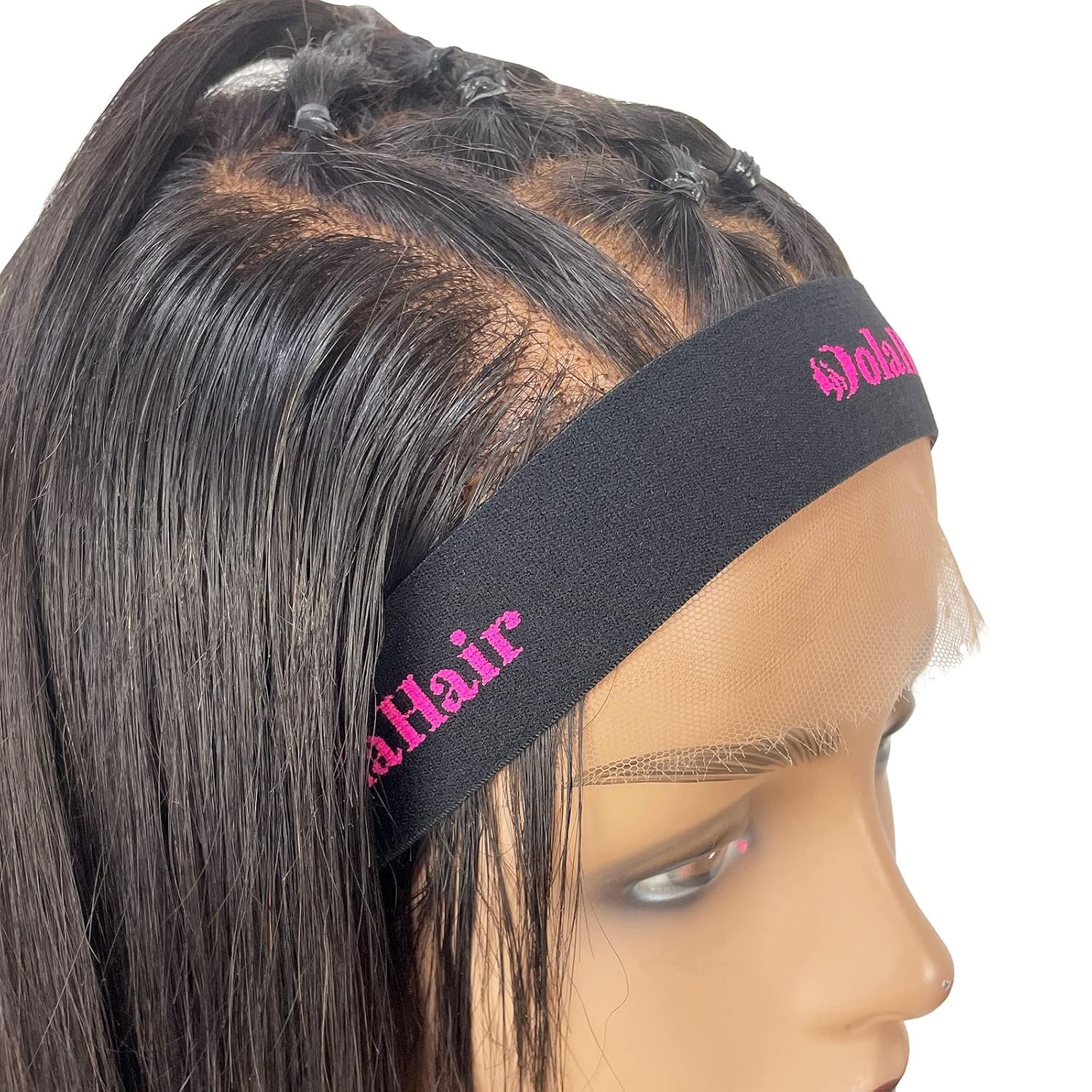image:imageDolahair Medium Brown Wig Tint Lace Spray and Mousse for Melting Lace Wigs with 2 Elastic BandsMedium Brown