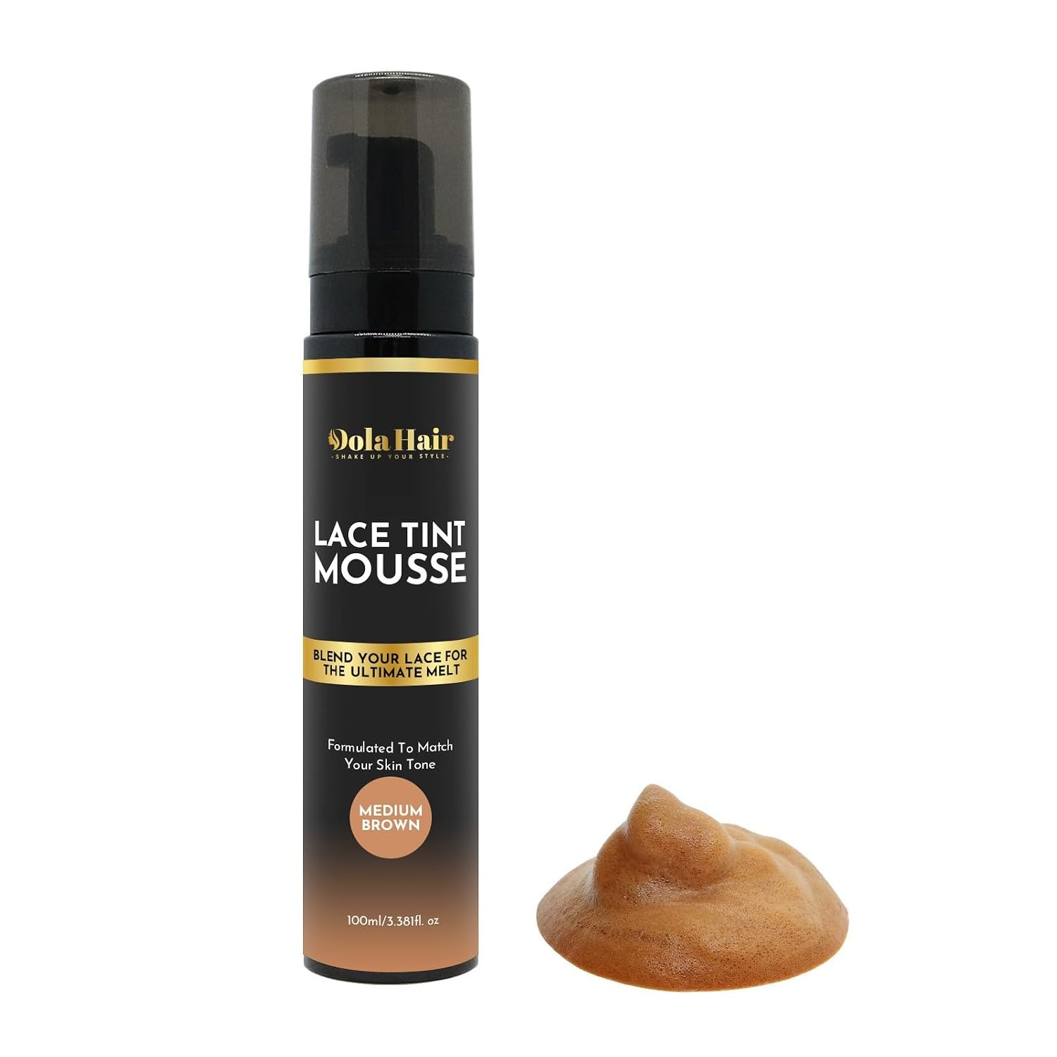 image:imageDolahair Melt Lace Tint Mousse and Spray for Medium Brown Wigs Foam for Lace Frontal WigsDark Brown