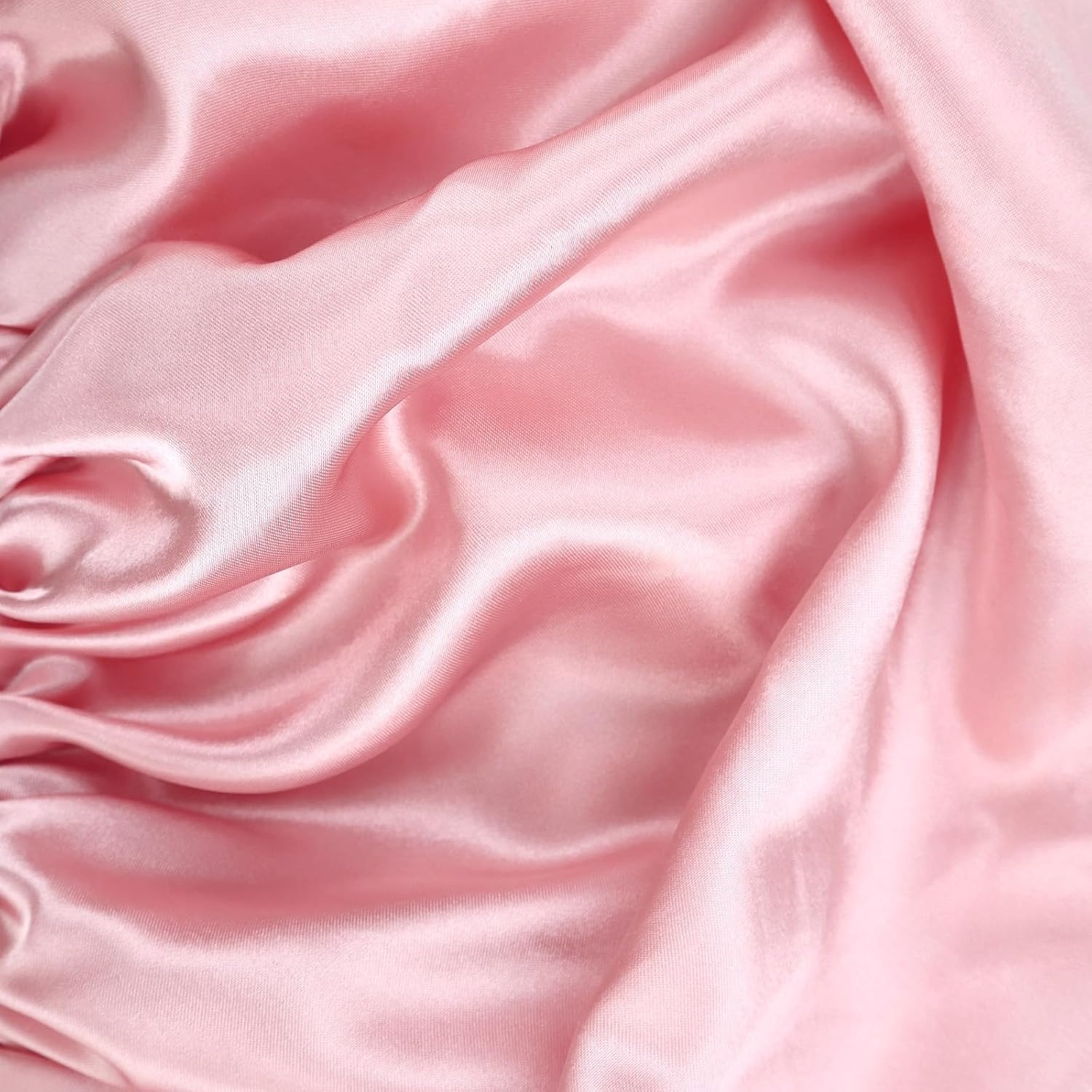 image:imageDolahair Satin Bonnet for Sleeping Women Adjustable Double Layer Hair Wrap Bonnet for Curly Long Hair Blush Pink
