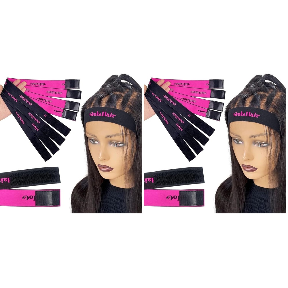 image:imageDolahair Lace Melting Band Elastic Edge Wrap for Wigs 4PCS Bands to Lay and Hold Edges in Place4pcspack Pack of 2