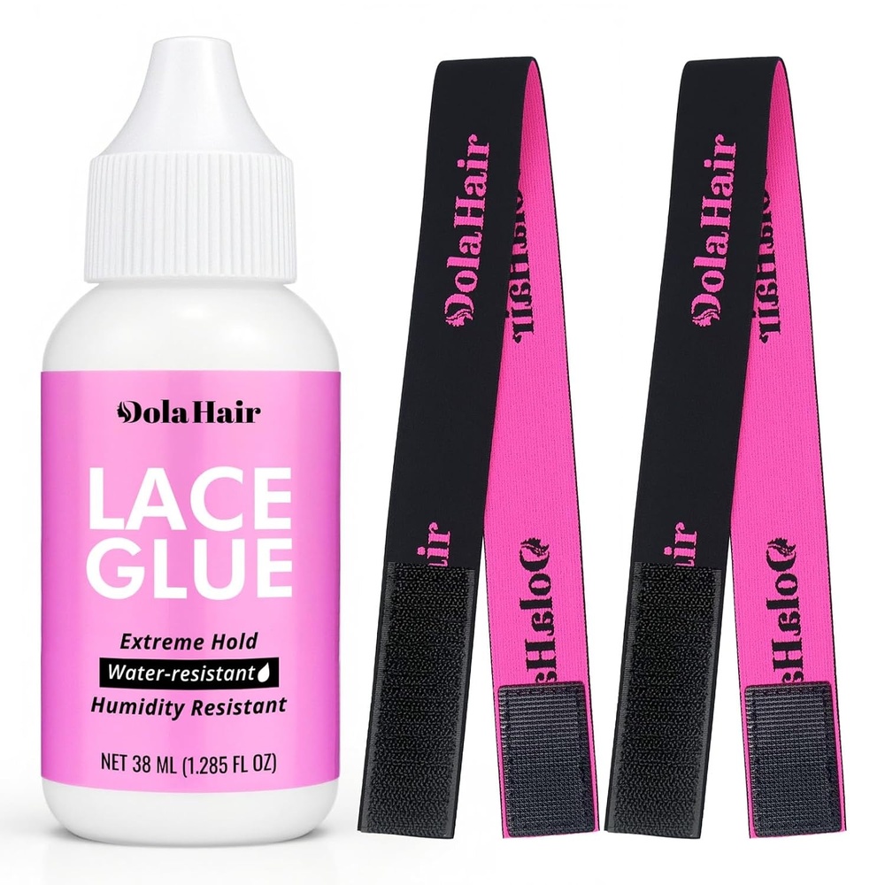 image:imageExtreme Hold Lace Glue for Wigs Waterproof Invisible Bonding 1285 Ounce 36pcs Lace Wig Tape Double Sided Waterproof Lace Front TapeGlue3pcs kitGlue4pcs kit