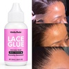 Dolahair Lace Glue, 1.3 Ounce, Waterproof, Extreme Hold, Invisible Bonding for Wigs & Hair Systems, Includes 2 Elastic Bands