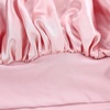 Dolahair Satin Bonnet for Sleeping Women Adjustable Double Layer Hair Wrap Bonnet for Curly Long Hair Blush Pink
