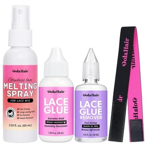 Dolahair Wig Glue Spray for Front Lace Wig Lace Melting Spray for Wigs Melting Spray Lace Bond Spray Lace Glue Kit Wig Install Kit (Melting Spray Kit-60ml)(Melting Spray Kit-60ml)